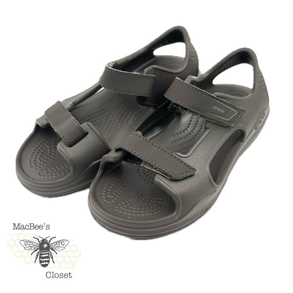 CROCS Kids Swiftwater Expedition Sandal Brown Size J2